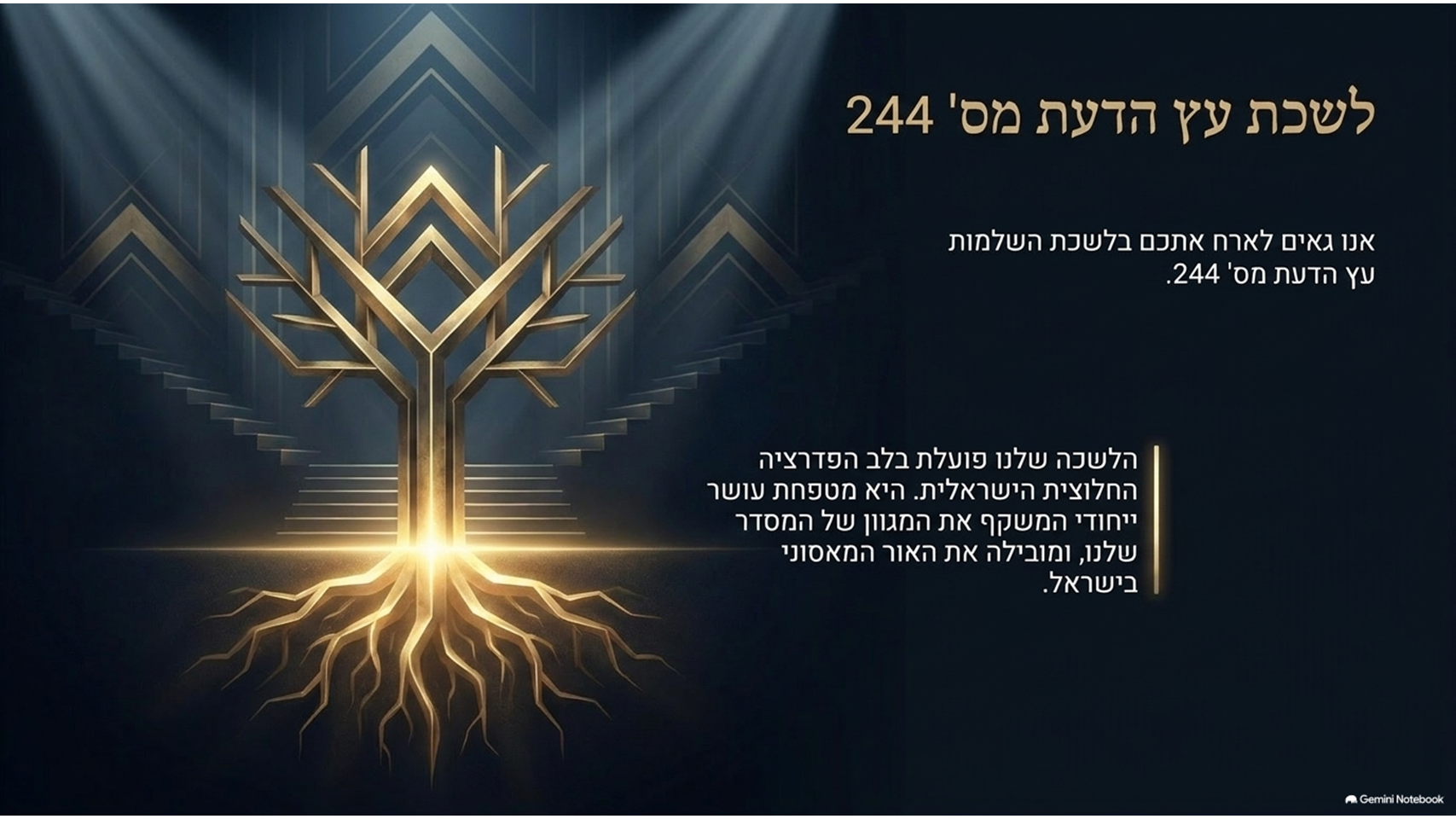 לשכת עץ הדעת 244